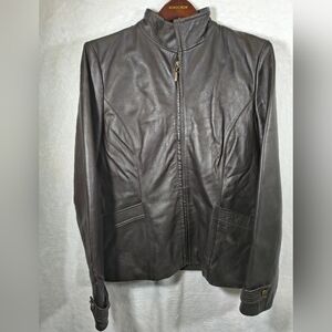 Men's Leather Jacket - Black